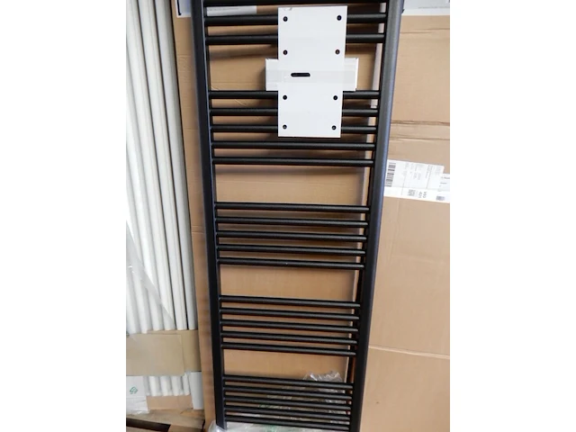 Handdoekradiator, prorad, hd-rad, black grafite, 1742x600 - afbeelding 1 van  4