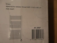 Handdoekradiator smart wifi wiesbaden, elara, zwart - afbeelding 2 van  4