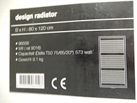 Handdoekradiator, wit, 1200x600 - afbeelding 4 van  4