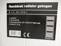 Handdoekradiator, wit, 1400x500 - afbeelding 3 van  3