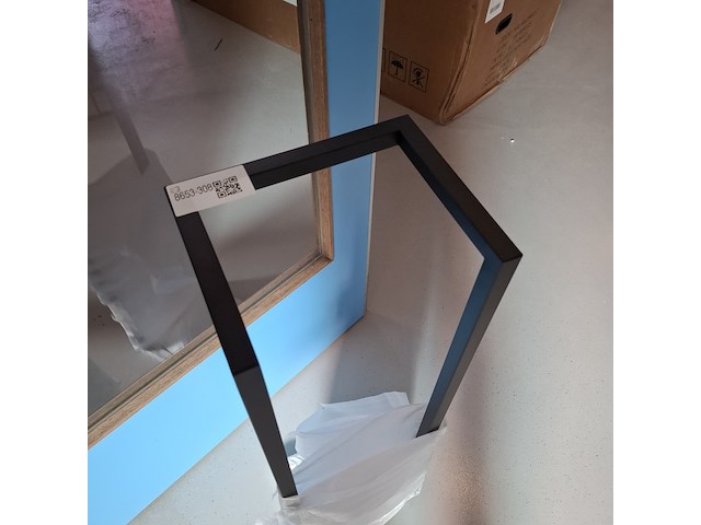 Handdoekrek korver, loft, mat zwart - afbeelding 3 van  4