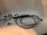 Handdouche staafmodel chroom tbv hotbath bloke regendoucheset - afbeelding 2 van  5