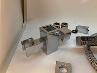 Handdouche staafmodel chroom tbv hotbath bloke regendoucheset - afbeelding 4 van  5