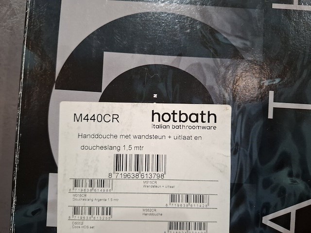 Handdoucheset hotbath, chroom - afbeelding 4 van  4