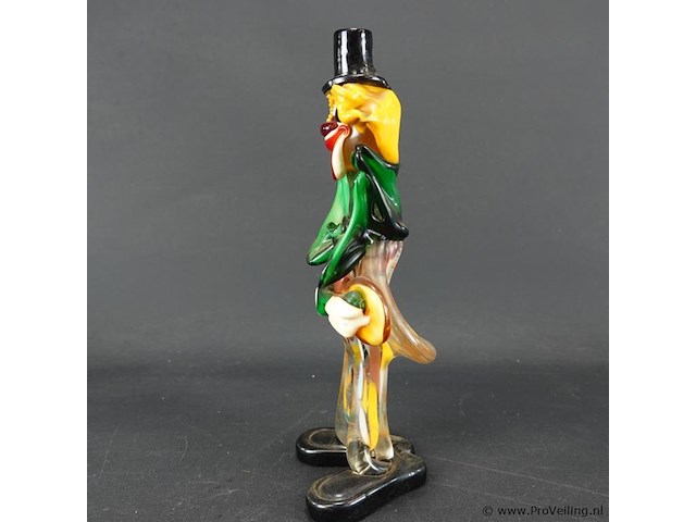 Handgeblazen murano glazen clown - afbeelding 3 van  5
