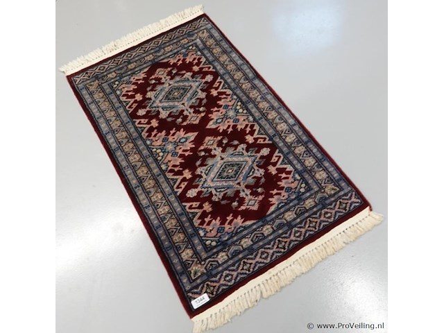 Handgeknoopt wollen vloerkleed - afbeelding 1 van  5