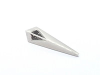 Handgemaakte bi-colour designer hanger met diamant, excl. ketting - afbeelding 7 van  8