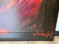 Handgeschilderd rozenportret – peter donkersloot - afbeelding 5 van  5