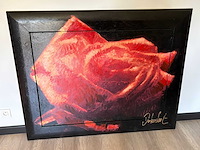 Handgeschilderd rozenportret – peter donkersloot