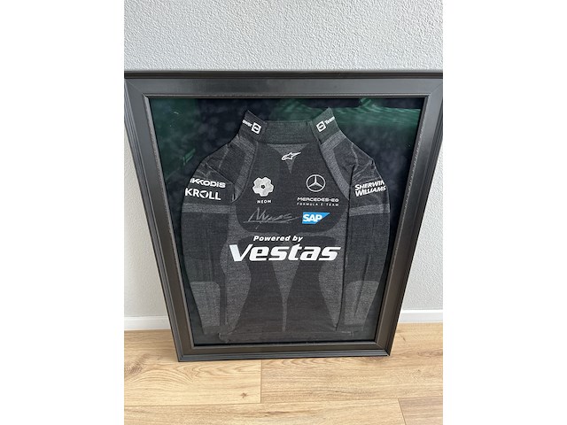 Handgesigneerd nomex undersuit nyck de vries - afbeelding 1 van  20