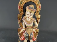 Handgesneden en handbeschilderd houten balinees arca van dewi sri - afbeelding 2 van  6
