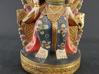 Handgesneden en handbeschilderd houten balinees arca van dewi sri - afbeelding 4 van  6