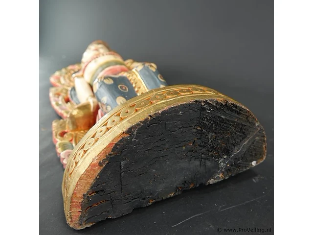 Handgesneden en handbeschilderd houten balinees arca van dewi sri - afbeelding 6 van  6