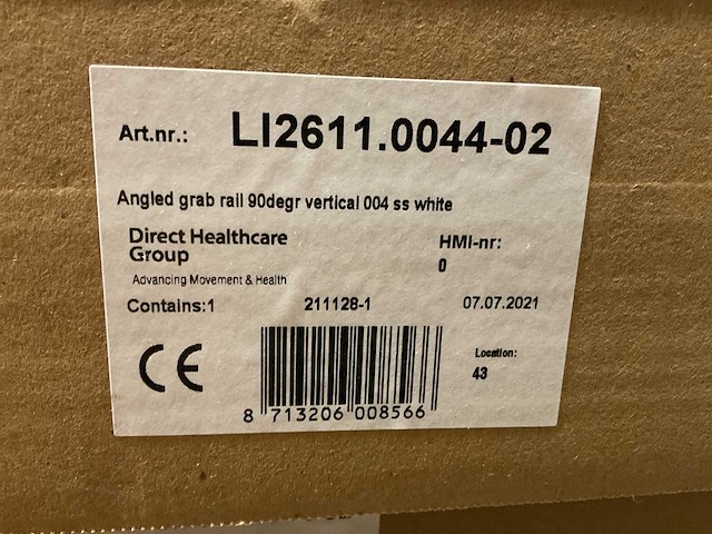 Handicare - linido rechts 90gr - li2611.0044-02 - wandbeugel (10x) - afbeelding 4 van  4