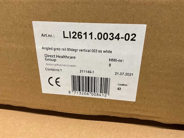 Handicare linido links 90gr li2611.0034-02 wandbeugel - afbeelding 4 van  4