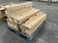 Handicare linido toiletbeugel opklapbaar 90cm rvs wit (9x) - afbeelding 5 van  6