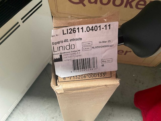 Handicare linido wandbeugel ergogrip 40cm antraciet - afbeelding 1 van  2