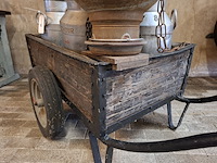 Handkar met 5x diverse melkbus en teems - afbeelding 10 van  10