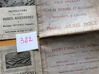 Handleiding/ prijslijst….naaimachine j'20. - afbeelding 1 van  3