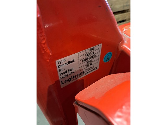 Handmatige palletwagen, logitrans, lt 1000m, 2006 - afbeelding 6 van  10