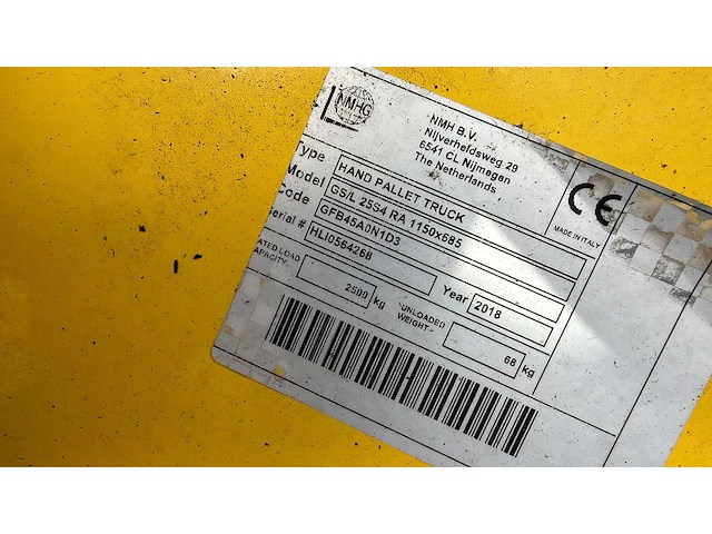 Handpompwagens 7x - hand hydraulische palletwagen - afbeelding 4 van  7