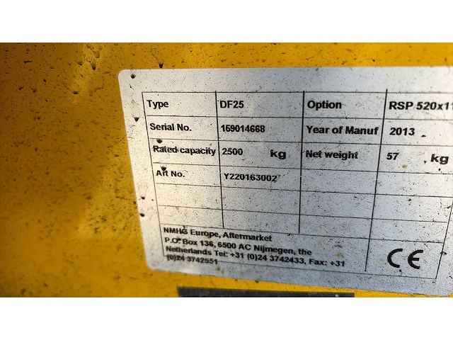 Handpompwagens 7x - hand hydraulische palletwagen - afbeelding 6 van  7