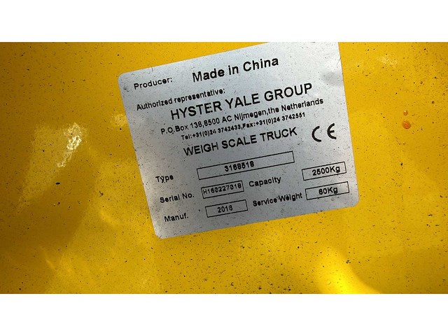 Handpompwagens 7x - hand hydraulische palletwagen - afbeelding 7 van  7