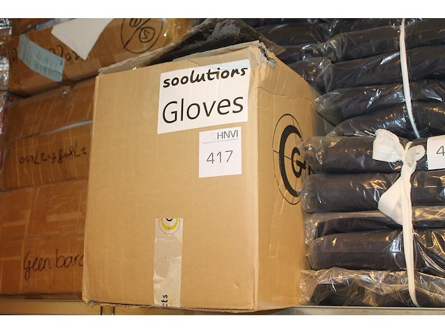 Handschoenen met reclameopdruk in doos. - afbeelding 1 van  2