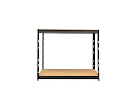 Handson werkbank metaal 120x120x45 cm zwart - afbeelding 1 van  6