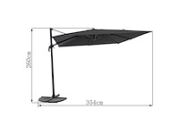 Handson zweefparasol ibiza zwart 300 cm - afbeelding 1 van  6