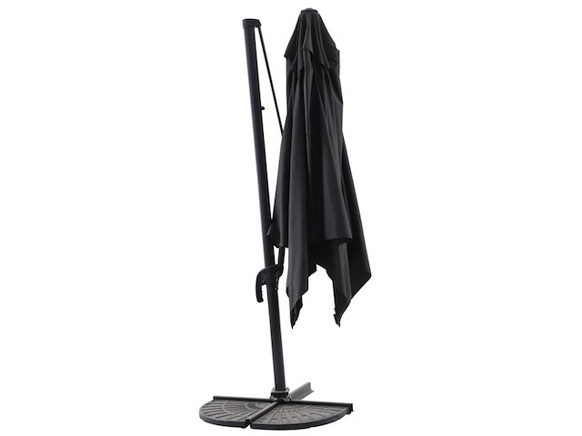 Handson zweefparasol ibiza zwart 300 cm - afbeelding 4 van  6