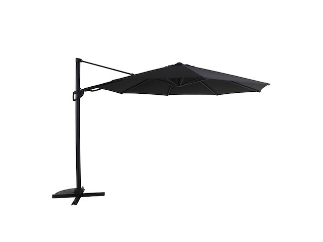 Handson zweefparasol menorca zwart 350 cm met hendel - afbeelding 2 van  5