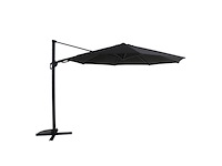 Handson zweefparasol menorca zwart 350 cm met hendel - afbeelding 2 van  5