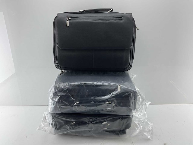 Handtas - leather - (3x) - afbeelding 2 van  3