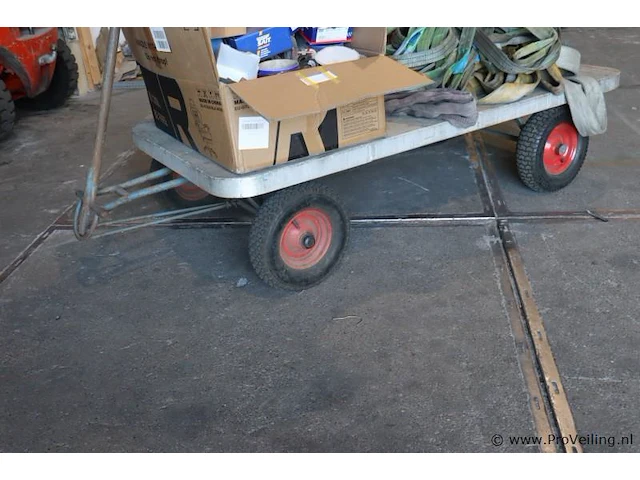 Handtrekwagen - 200x100x50 cm - afbeelding 1 van  9