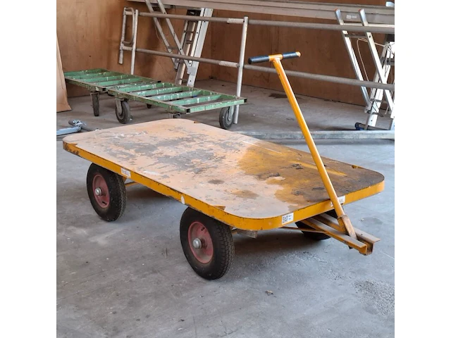Handtrekwagen geel - afbeelding 1 van  6