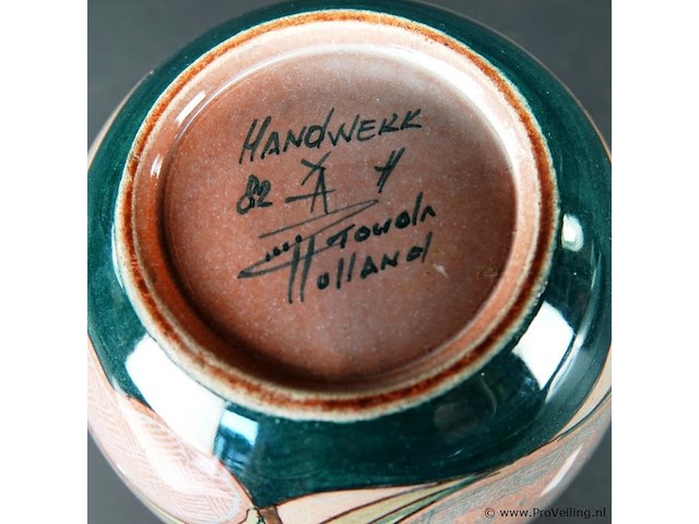 Handwerk holland aardewerk vaas - afbeelding 5 van  5