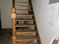 Handwerk vol eiken trap eik europees - afbeelding 3 van  3