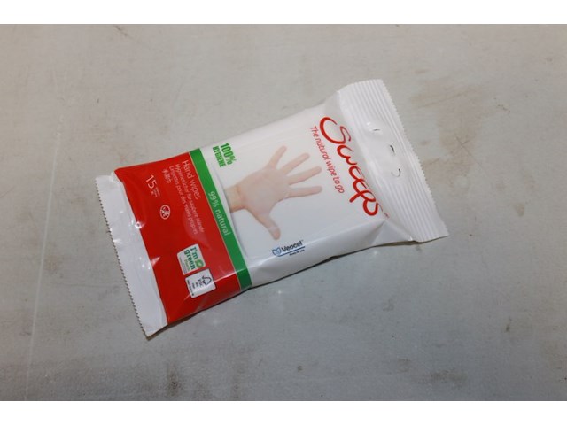 Handwipes sweeps 12 pakjes in ds 15 op loc o13 - afbeelding 1 van  7