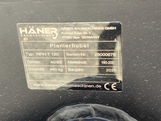 Haner - 2026 - hph-t180 - minigraafmachine vlakraam - afbeelding 12 van  13