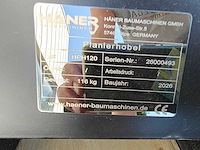 Haner - 2026 - hph120 - vlakraam voor minigraafmachine - afbeelding 4 van  4