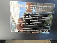 Haner - 2026 - hph120 - vlakraam voor minigraafmachine - afbeelding 7 van  7