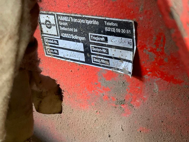 Haneu ch23002 hand hydraulische palletwagen - afbeelding 5 van  5