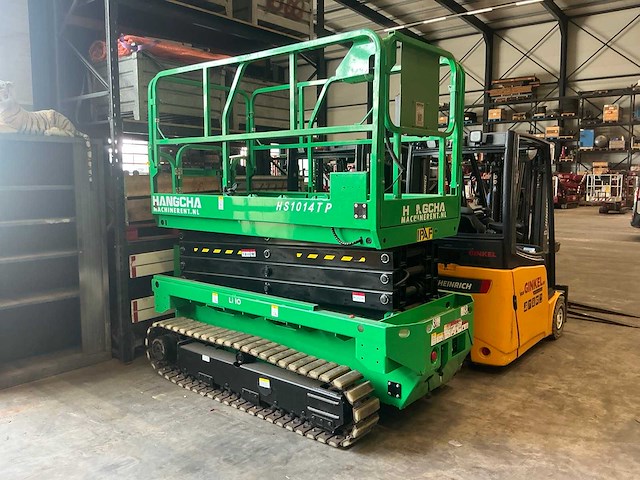 Hangcha hs1014tp elektrische rups schaarhoogwerker - afbeelding 1 van  10