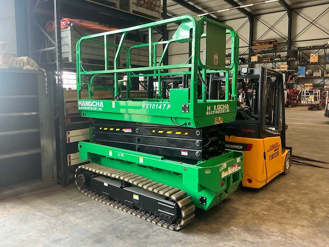 Hangcha hs1014tp elektrische rups schaarhoogwerker - afbeelding 1 van  10