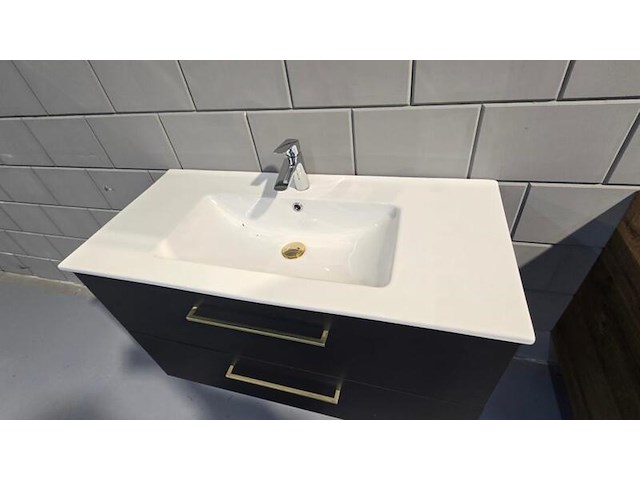 Hangend sanitair badmeubel, met kraan - afbeelding 2 van  8