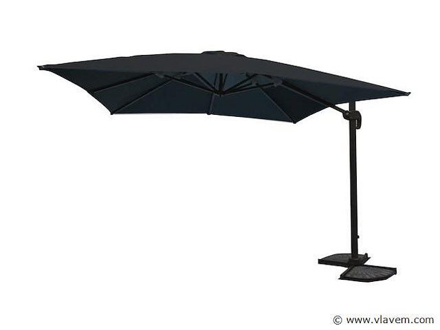 Hangende parasol zwart - afbeelding 1 van  3