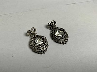Hanger 14k goud, geslepen diamant (ca. 10x10mm), circa 1960 - afbeelding 2 van  5