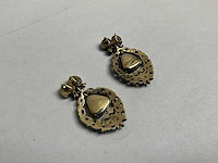 Hanger 14k goud, geslepen diamant (ca. 10x10mm), circa 1960 - afbeelding 3 van  5