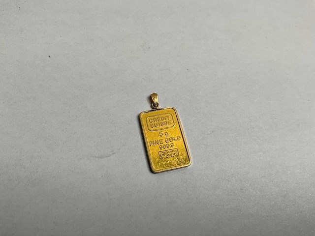 Hanger 5,0 gram fijngoud 99,9 - afbeelding 1 van  4